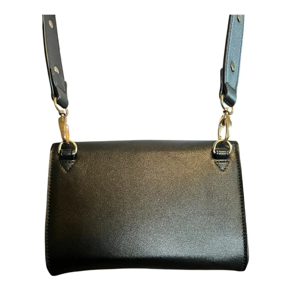 Harrods Small Black Thick Strap Crossbody New